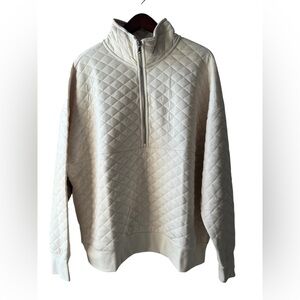 New! Women’s Eddie Bauer Quilted Half Zip Pullover Sweater